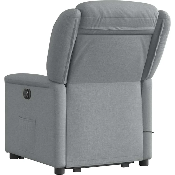 vidaXL Massagesessel mit Aufstehhilfe Hellgrau Stoff 3303204 – Bild 6