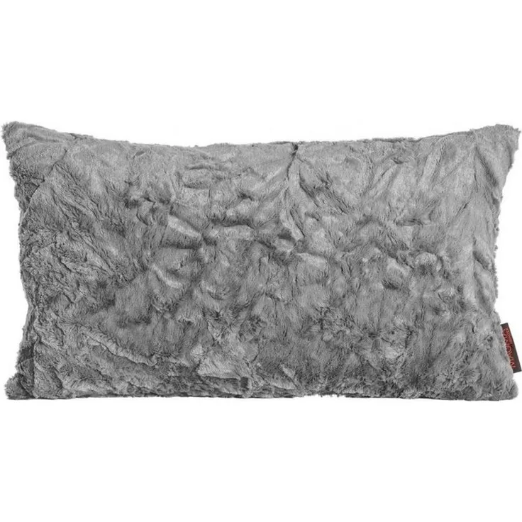Magma Heimtex Zierkissen Magma Kissen Fluffy Mittelgrau 30 x 50 cm