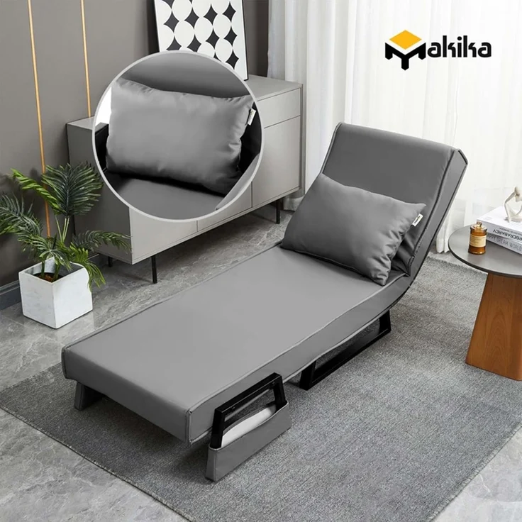 Makika Schlafsessel Schlafsofa Rio klappbar - in Grau – Bild 3