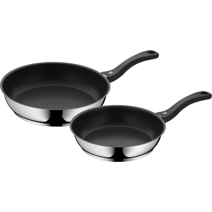 WMF 'Devil', Pfannen-Set 2-tlg., Edelstahl silber, Ø 28 cm, Ø 24 cm – Bild 1