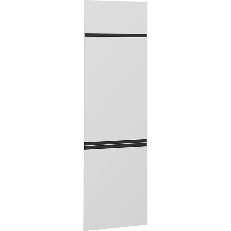 Küchenfront R-Line Weiß 59.6 x 196 cm Möbelfront für den Kühlumbauschrank Vicco