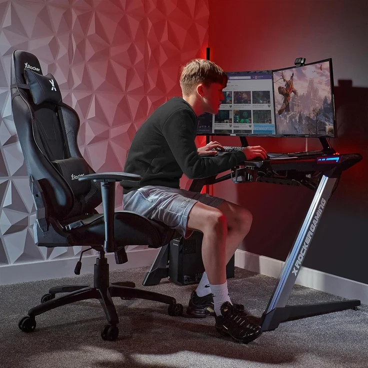 X Rocker Gaming-Stuhl Agility eSports Gaming Bürostuhl fur Jugendliche – Bild 2