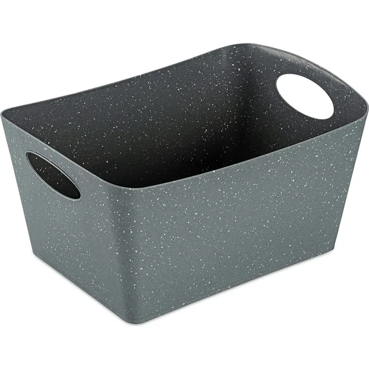Koziol Aufbewahrungsbox Boxxx M, Kiste, Bottich, Organic Recycled, Recycled Ash Grey, 3. 5 L, 1404120