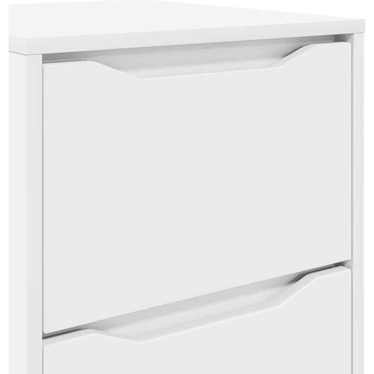 vidaXL Aufbewahrungsschrank 40 x 48 x 105 cm Holzwerkstoff Weiß 888897 – Bild 12