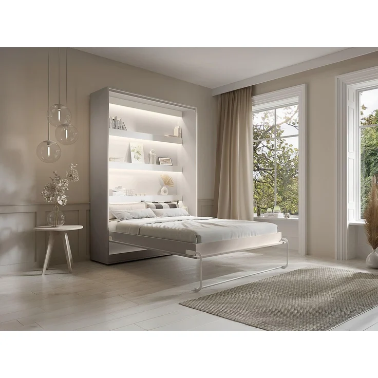 Vente-unique - RAPILI Bett Holz, Platte Beige - B 50 cm239,2 cm x H 225,2 cm x L 159 cm – Bild 6