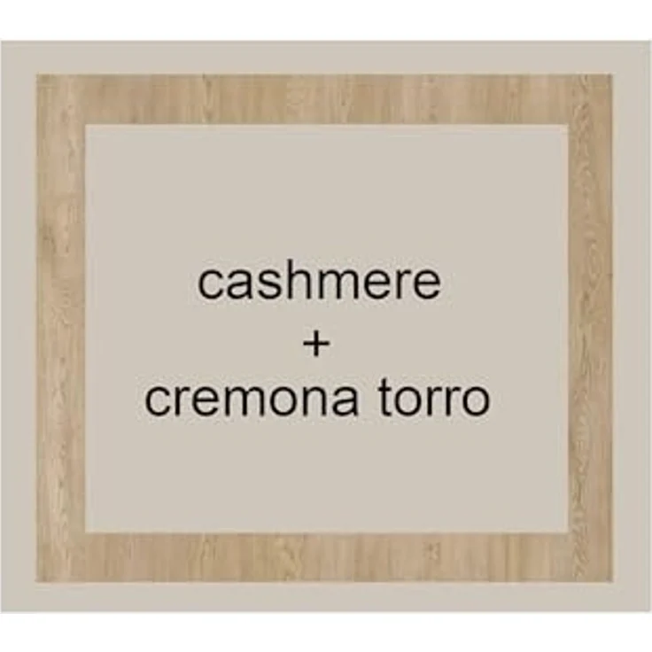Marmex Möbel Grant Set-34C Schrankset mit mit Aufsätzen für Schlafzimmer und Ankleidezimmer, bestehend aus einem Eckschrank und freistehenden Regalen mit Schubladen und Einlegeböden, laminierte Spanplatte, graubeige cashmere+cremona torro 195/143x235x4... – Bild 7