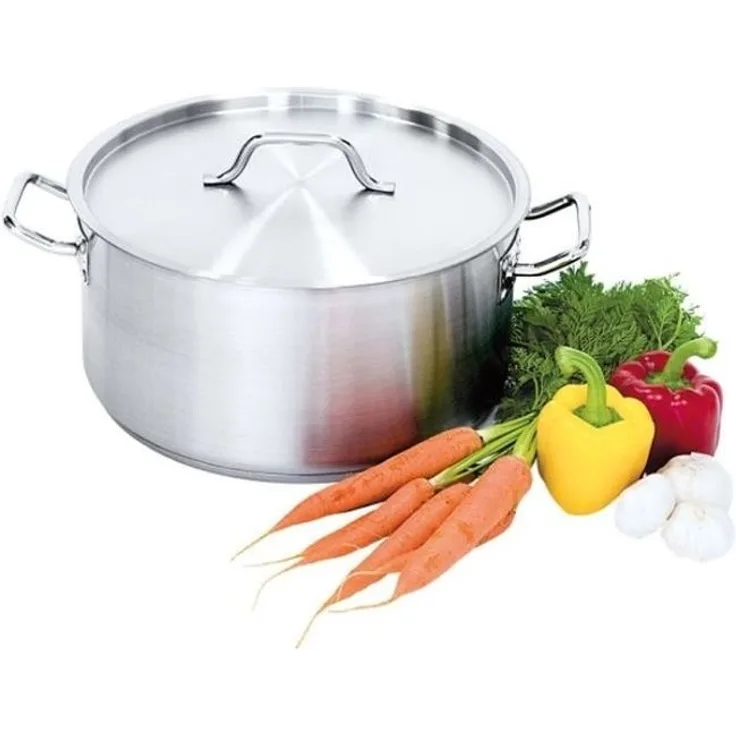 Suppentopf Mit Deckel, Ø 400 Mm, Höhe 250 Mm, 31,4 Liter