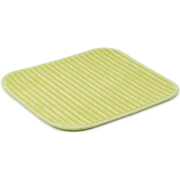 Gözze Badematte Berlin, Höhe 7 mm, rutschhemmend beschichtet, fußbodenheizungsgeeignet, Polyester, rechteckig, Badteppich, Uni Farben, Cord Optik, waschbar