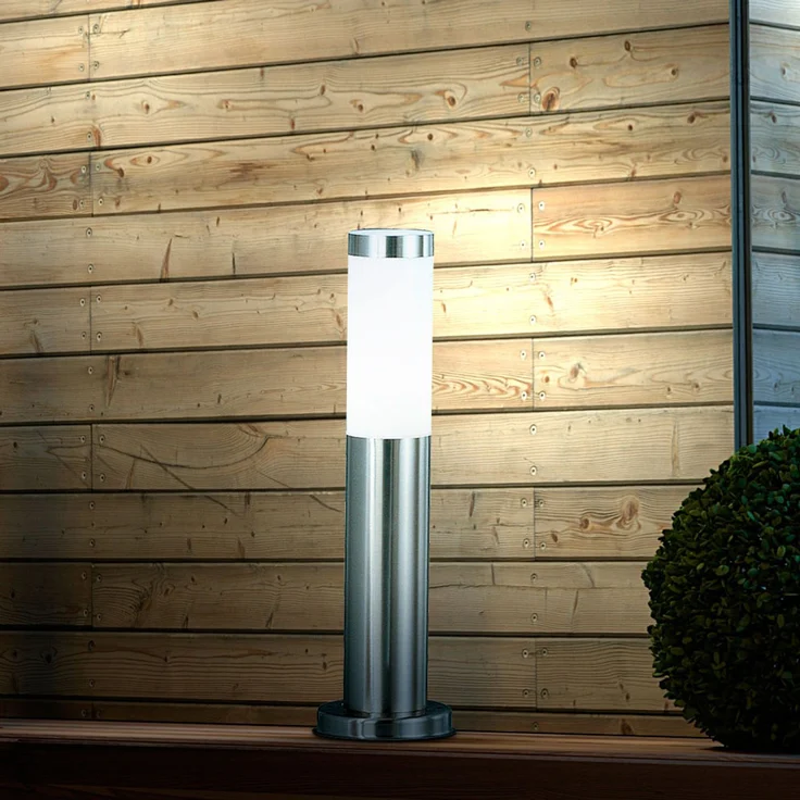 RGB LED Stehlampe aus Edelstahl, App-/ Sprachsteuerung – Bild 7
