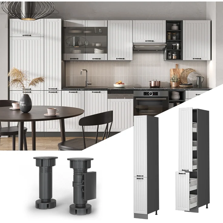 Apothekerschrank Fame-Line Weiß Landhaus 30 cm Vicco – Bild 2