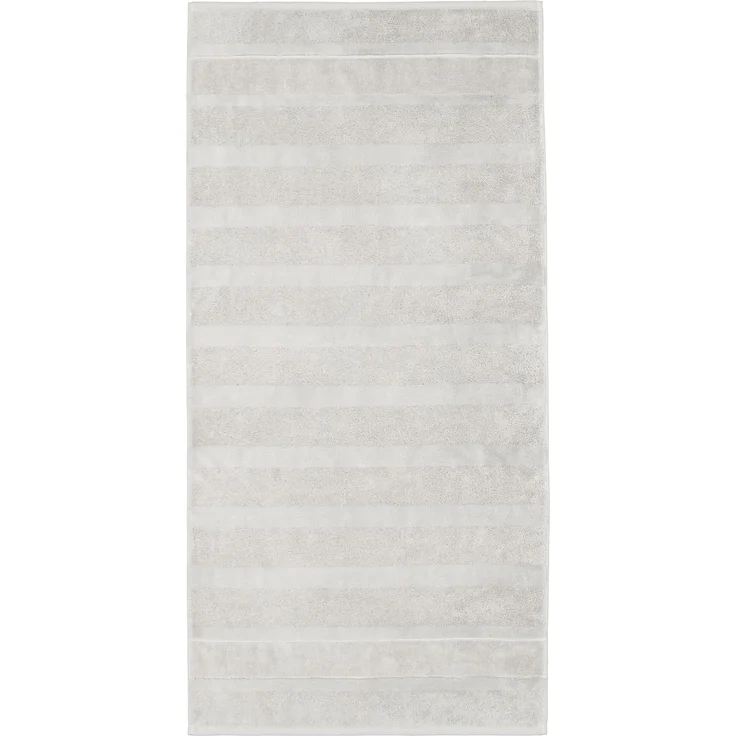 CAWÖ Gästetuch - Noblesse2, Walkfrottier, Velours-Streifen, Baumwolle, einfarbig Platin 30x50cm – Bild 3