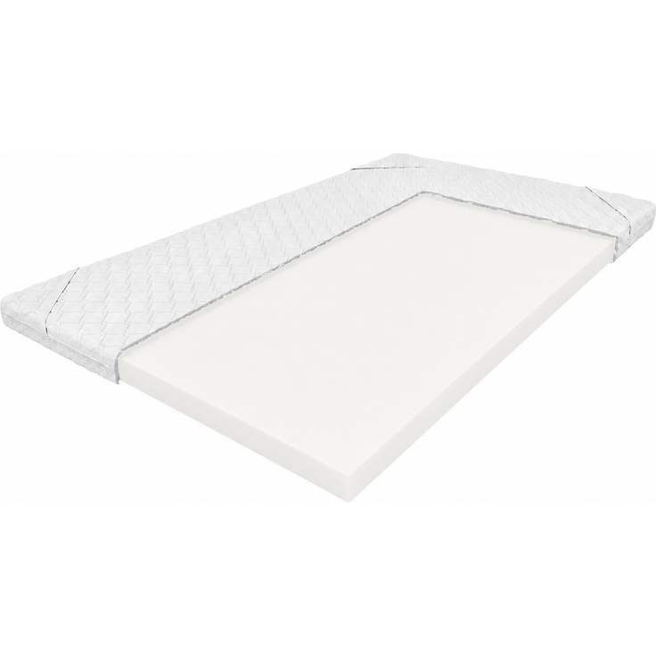 Crownmiller Basic Topper 100x200 cm mittel, Komfortschaumtopper, 5 cm hoch, abnehmbarer Bezug, 60 Grad waschbar, Oeko-TEX 100