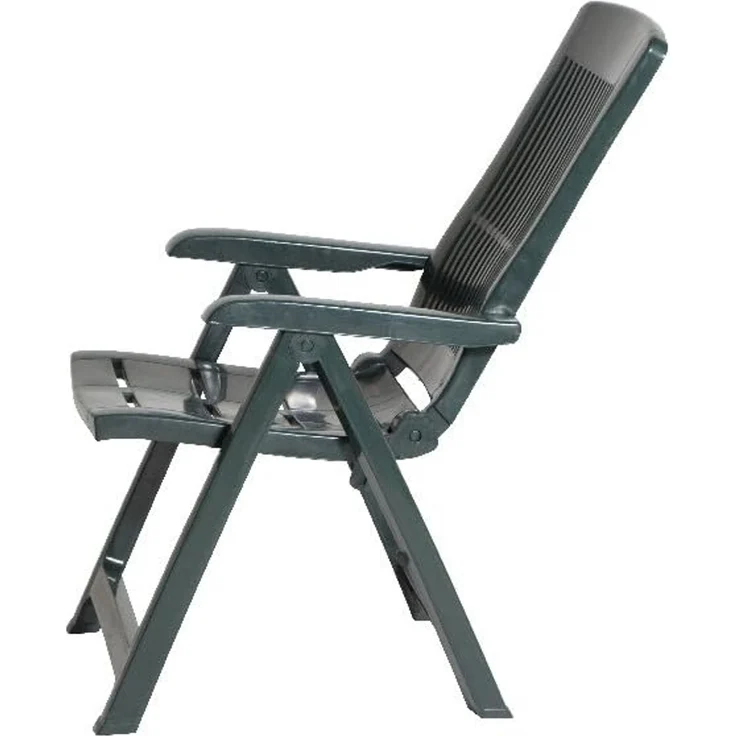 PROGARDEN Klappsessel Tampa 50x44x111 cm grün Kunststoff Gartenstuhl Klappstuhl – Bild 10