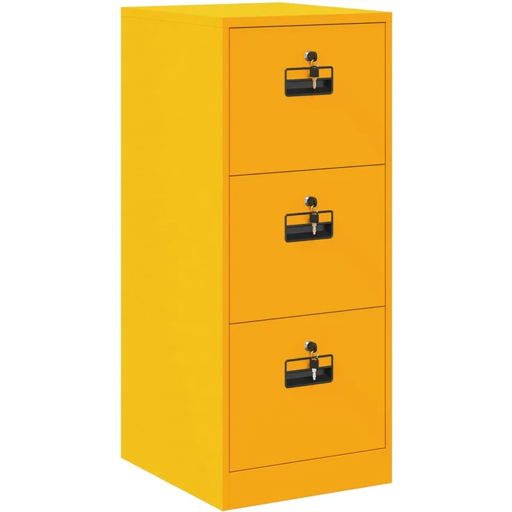 vidaXL Aktenschrank Senfgelb 44 x 50 x 106,5 cm Kaltgewalzter Stahl 891601 – Bild 2