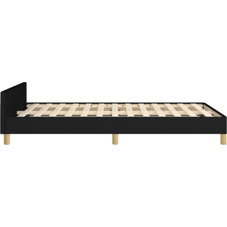 vidaXL Bettgestell ohne Matratze Schwarz 120x190 cm Stoff 379536 – Bild 6