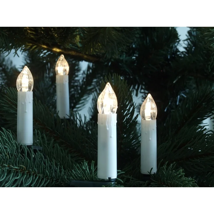 F-H-S International GmbH & Co. KG LED-Christbaumkerzen 23454 LED Weihnachtsbaumbeleuchtung außen 17,4m Timer warmweiß – Bild 1