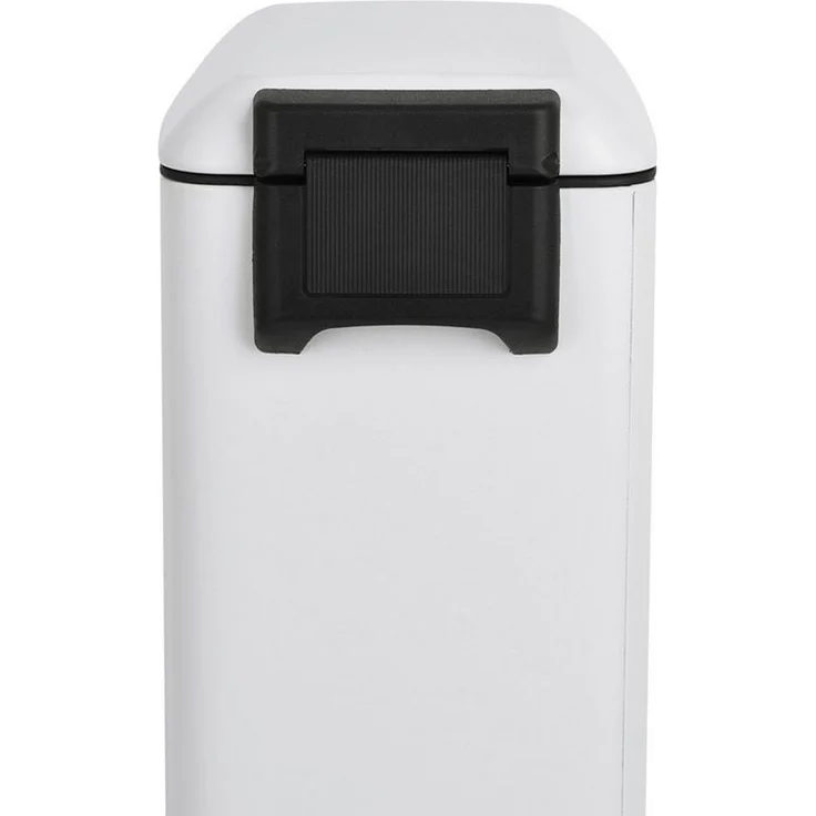 SVITA Mülleimer TS20, Treteimer, Inneneimer, 20L, pulverbeschichteter Stahl, Weiß – Bild 3