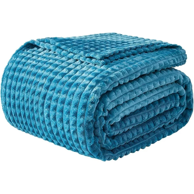 Kuscheldecke Fleecedecke Sofa Türkis 02-türkis 130 x 150cm – Bild 1