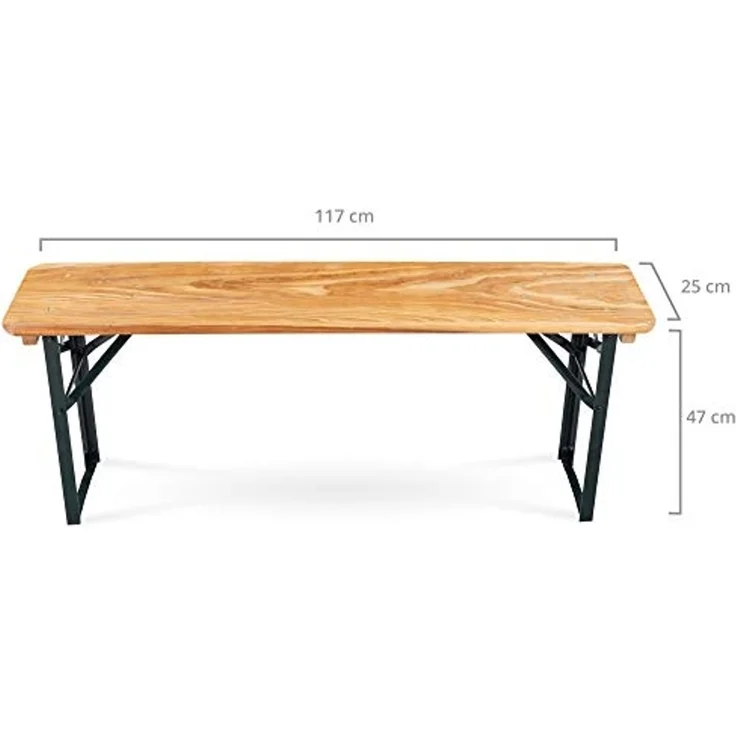 Stagecaptain Sitzbank "Hirschgarten" kurze Bierzeltbank 117 cm (1-St), Gartensitzbank, Campingbank, Gartenbank zusammenklappbar – Bild 3
