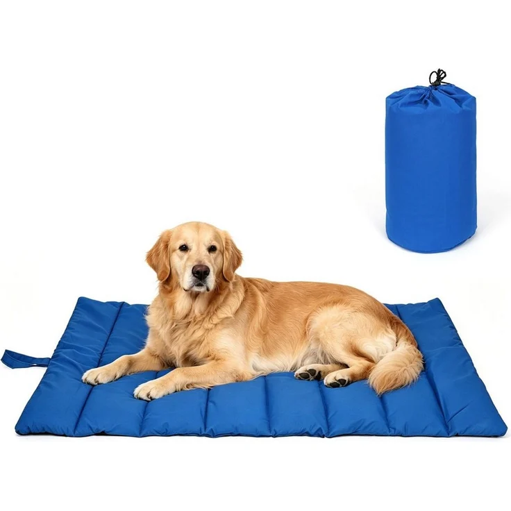 OSTWOLKE Hundematte Wasserdichte Hundematte für Outdoor, Faltbare Hundedecke für Unterwegs, Große Reisedecke für Haustier 110x68 cm – Bild 1