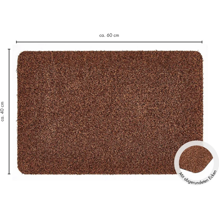 Andiamo Fußmatte Samson, Made in Netherlands, rechteckig, Höhe: 6 mm, Schmutzfangmatte, waschbar, rutschhemmend, auch als 2er Set erhältlich – Bild 2