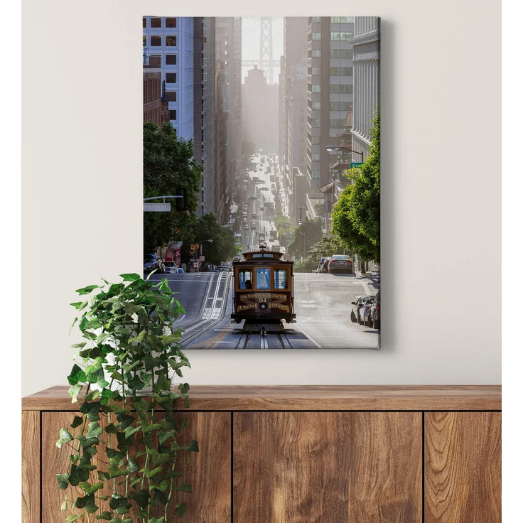 Leinwandbild San Francisco Blau Grau 50x70 DD123127 Keilrahmenbild Wandbild – Bild 2