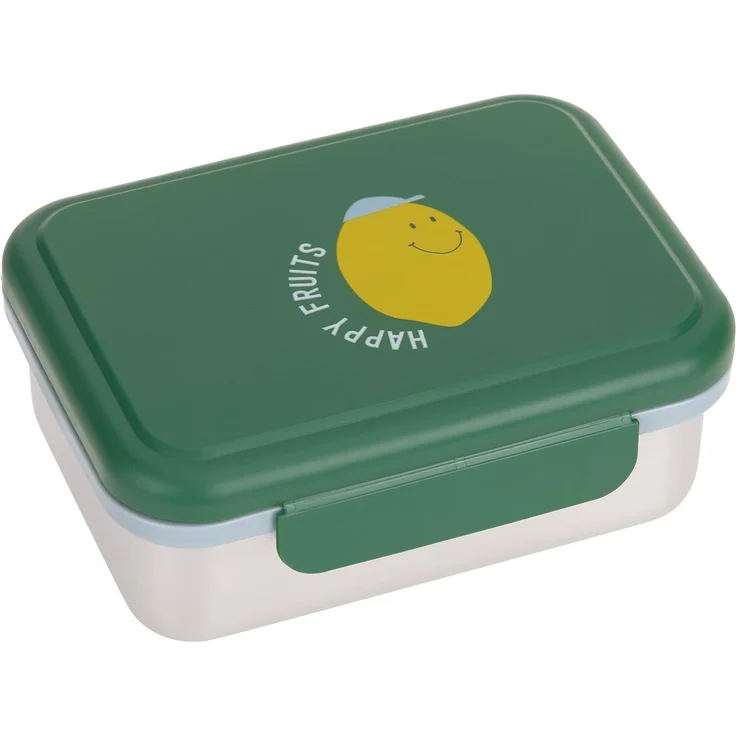 Lässig Happy Fruits Edelstahl-Lunchbox- Lemon Grün