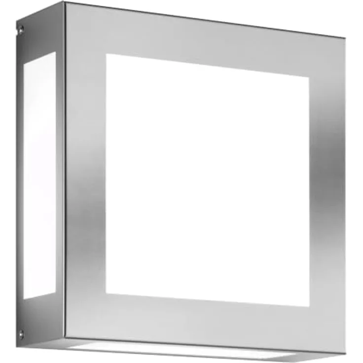 CMD 42 2x 60W E27 IP44 Edelstahl Opalglas Wandleuchte LB21