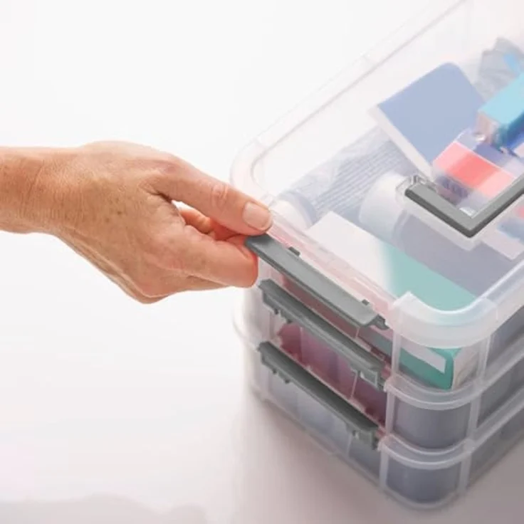Betty Bossi Aufbewahrungsbox für Medikamente Organizer Kunsstoff Größen M und L (1 St) – Bild 4