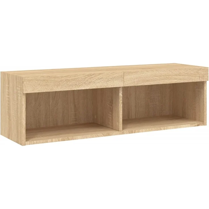 vidaXL 5-tlg. Wohnwand mit LED-Beleuchtung Sonoma-Eiche Holzwerkstoff 3216692 – Bild 10
