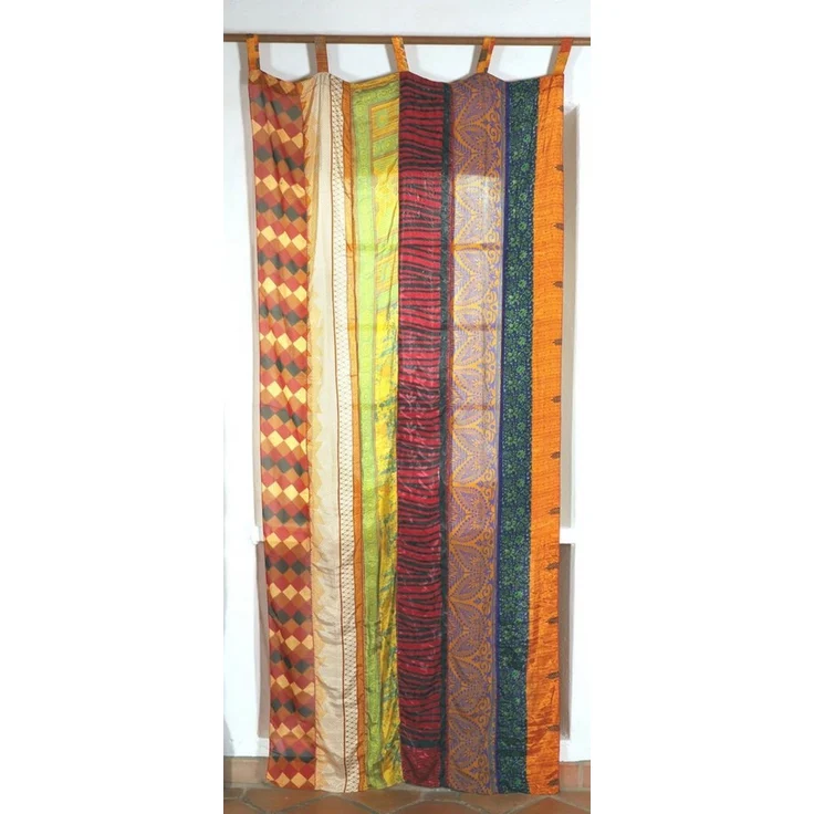 Guru-Shop Vorhang Seidiger Vorhang (1 Stk) Gardine aus Patchwork.. – Bild 1