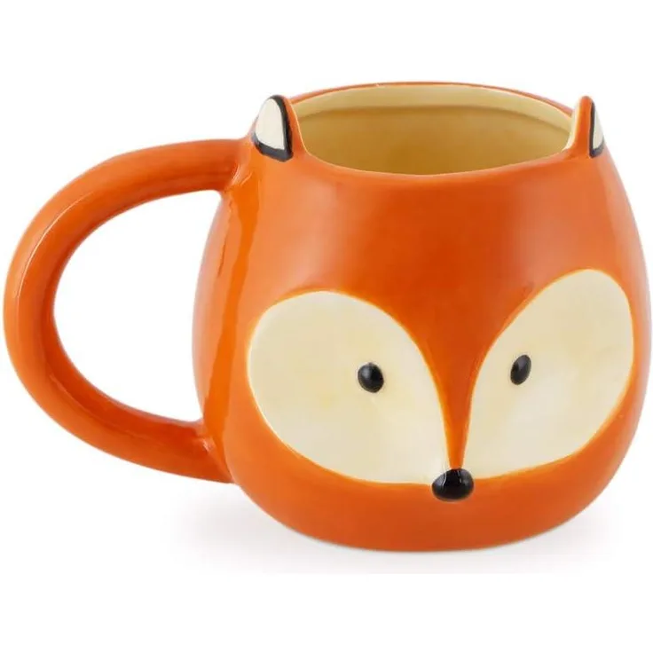 becher Fox 14x9,9 cm 482 ml Keramik orange