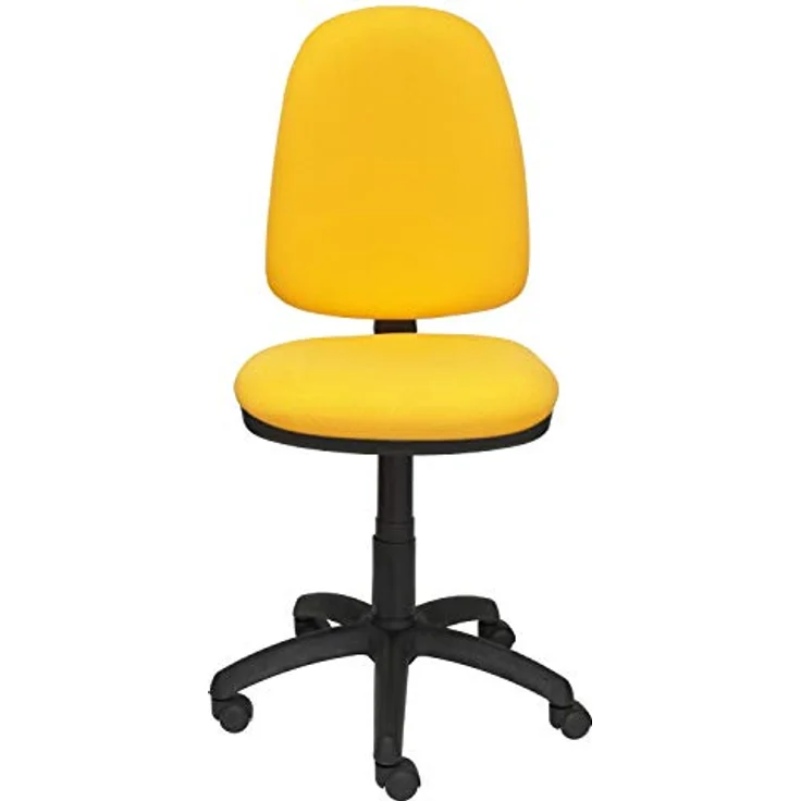 PIQUERAS Y CRESPO Modell 04CP Ergonomischer Bürostuhl mit Permanentkontaktmechanik und höhenverstellbar Sitz und Rücken gepolstert in Stoff BALI gelb – Bild 4