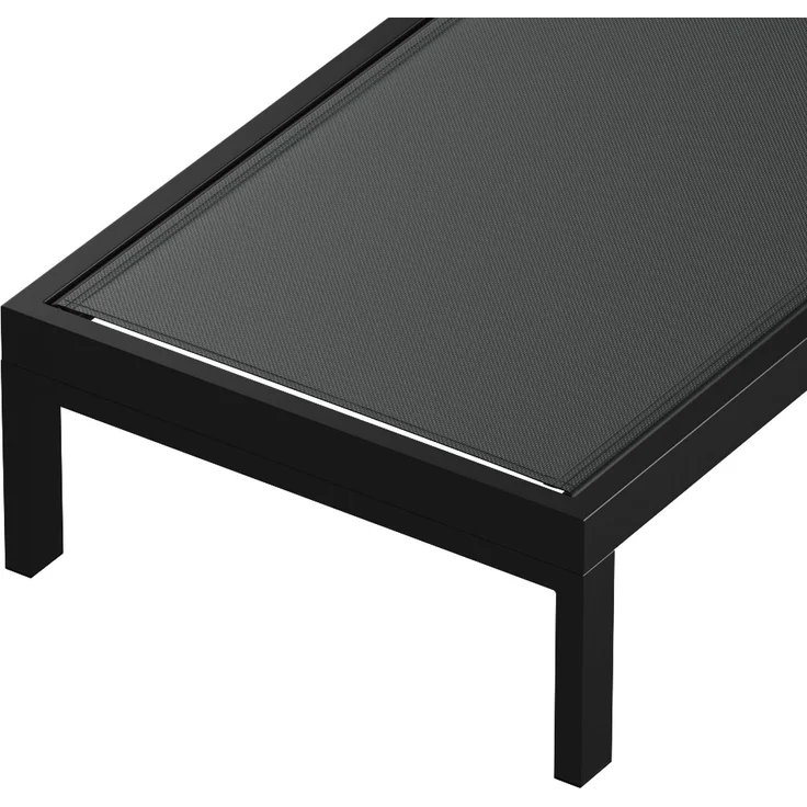 Blumfeldt Lucca Sonnenliege - Verstellbare Rückenlehne, Wetterfest & Leicht, Garten & Balkon Liegestuhl, 120kg Kapazität, Aluminiumrahmen, ComfortMesh, 5 Positionen, 8,1kg, Dunkelgrau – Bild 5