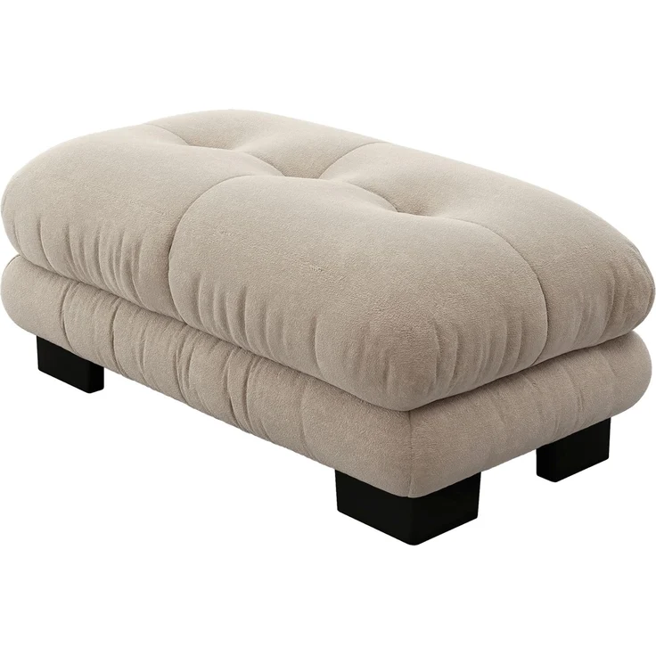 Paris Ottoman - Hellbraun--Leichter Kaffee--112x68x52cm--YOUDENOVA – Bild 6