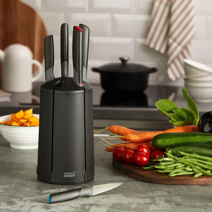 Joseph Joseph Elevate™ Messerkarussell-Set – Mahrfarbig – Bild 13