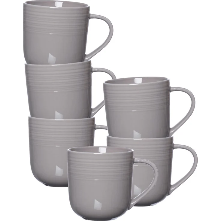 Ritzenhoff & Breker Levi Kaffeebecher 400 ml grau 6er Set – Bild 1