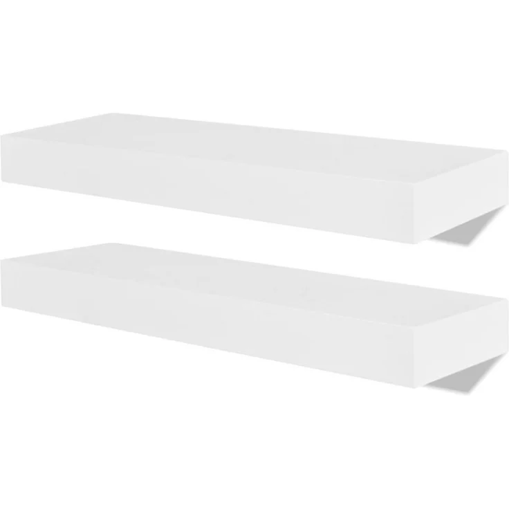 vidaXL Wandregale 2 Stk. MDF Weiß 242182 – Bild 1