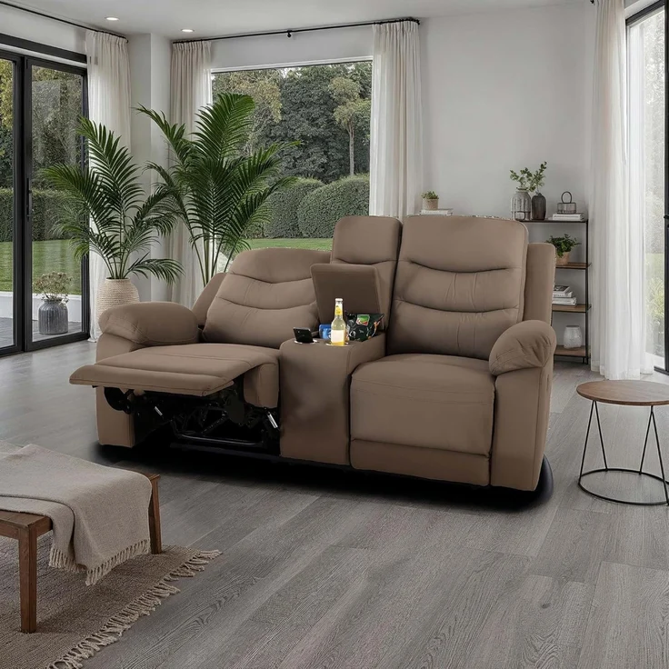 Raburg 2-Sitzer Kinosessel, 2er-Fernsehsessel, mechanisch, Pixx, mit Relaxfunktion, für 2 Personen, Belastbarkeit je Sitzplatz 130 kg – Bild 2
