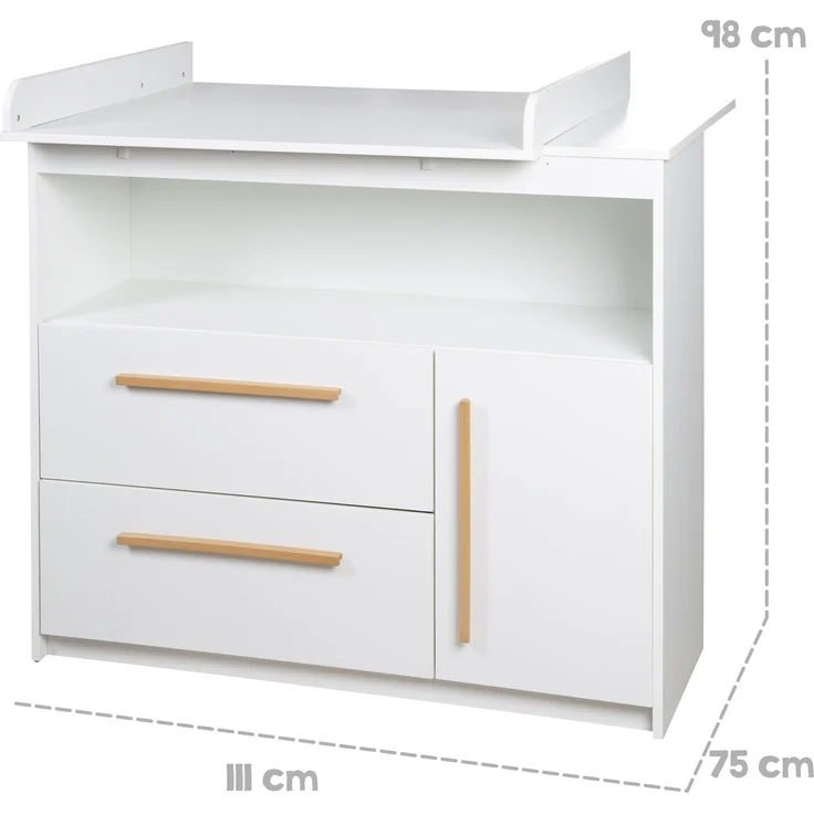 roba Kinderzimmerset 'Lilo' - 3-teilig - inkl. Kombi-Kinderbett 70 x 140 cm - Weiß – Bild 11