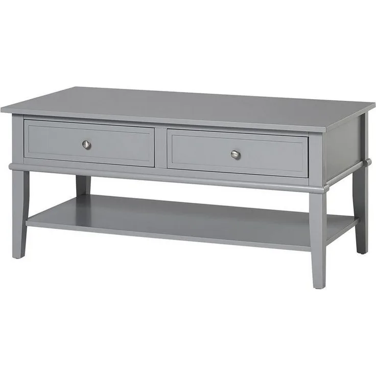 loft24 Couchtisch Franklin, Wohnzimmertisch mit 2 Schubladen, Landhaus, Breite 104,5 cm
