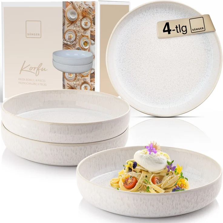 SÄNGER Große Pastaschalen Set Korfu 4 teilig – Bild 1