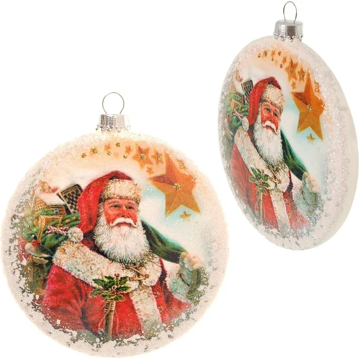 Krebs Glas Lauscha Weihnachtsbaumkugel KGL03641, Weihnachtsdeko, Christbaumschmuck, Christbaumkugeln Glas (1 St), Taler aus Glas