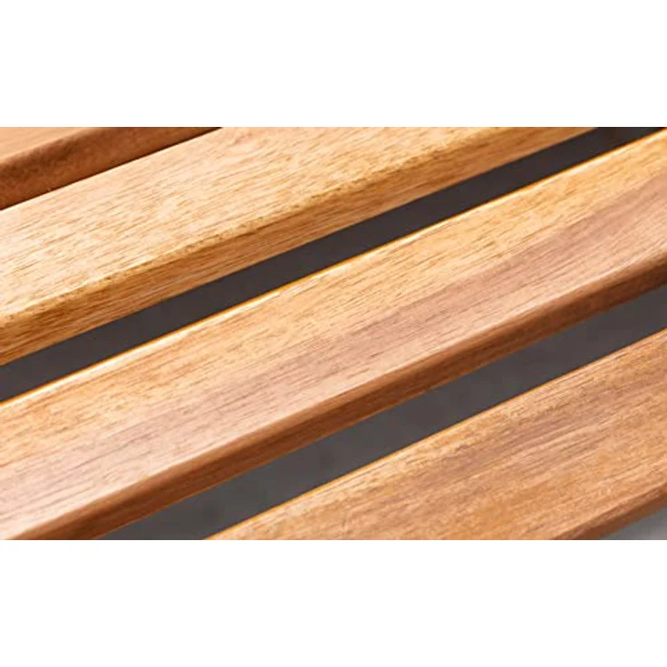 CHILLROI® Ergonomische Doppelschwungliege XXL Saunaliege aus Akazienholz, 150 x 120 x 66/95 cm, für Innen- und Außenbereich, maximale Belastbarkeit 260 kg – Bild 3