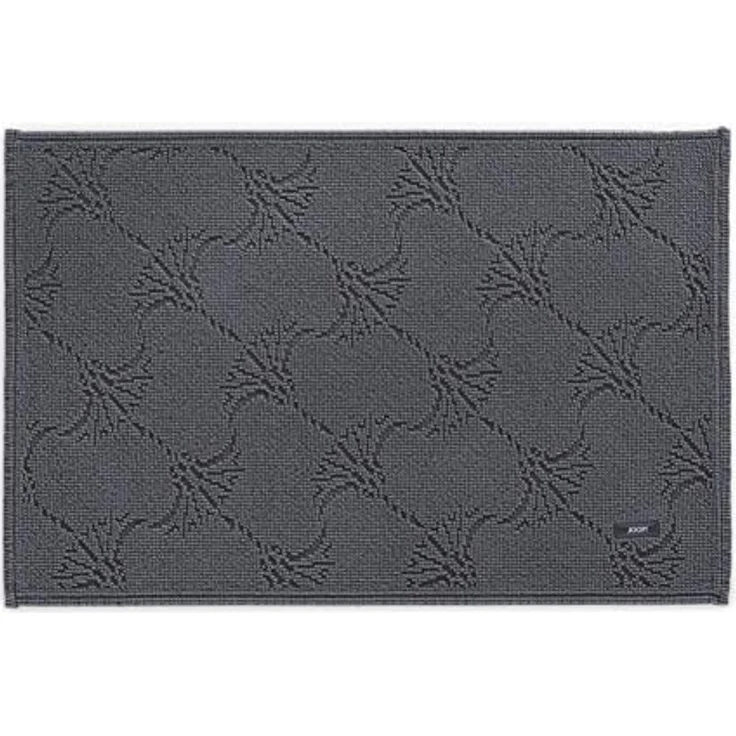 JOOP! Badeteppich New Cornflower 60, elegante Badematte aus 100% Baumwolle, light anthrazit, pflegeleicht und saugfähig – Bild 1