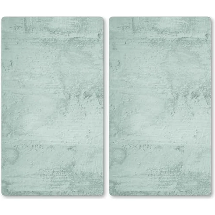 KESPER | Glasschneideplatte/Herdabeckplatte/Buffetplatte, Material: ESG-Sicherheitsglas, Maße: 50 x 28,5 cm, Stärke: 0,4 cm, Fußhöhe: 3 mm, Motivfolie: Beton Grau | 37540 13 – Bild 2