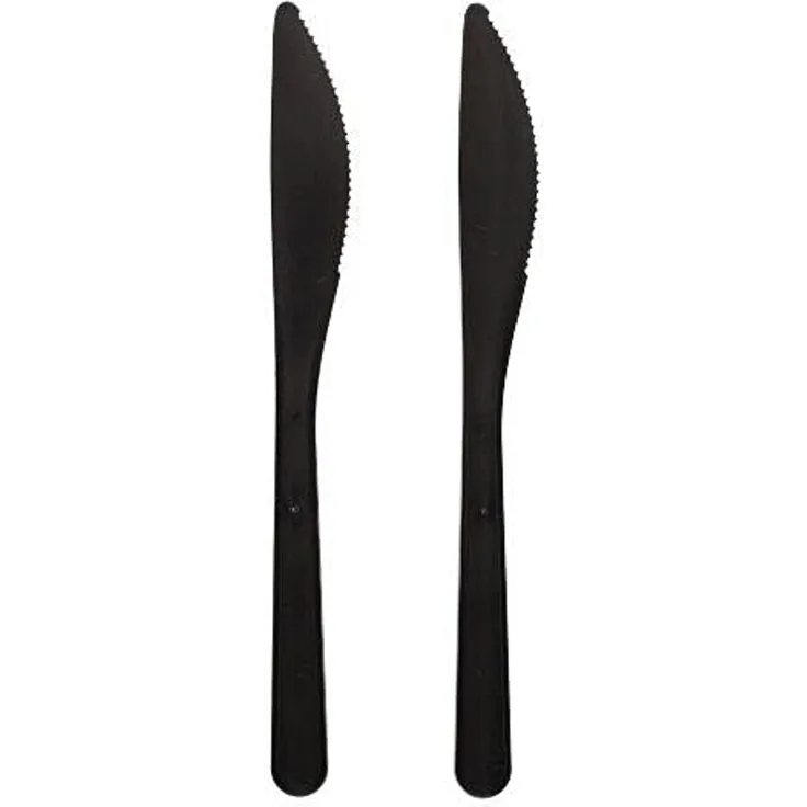 50 "Circulware" Mehrweg-Messer PP-MF 18,5 cm schwarz extra stabil