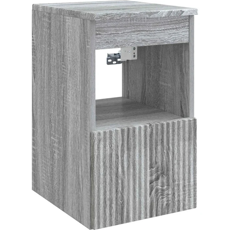 vidaXL Badezimmerschrank-Set 3 stk. Grau Sonoma 129 x 44,5 x 80 cm 3405723 – Bild 6