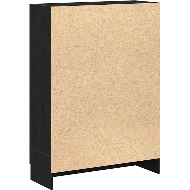 vidaXL Bücherschrank Schwarz Eichen-Optik 82,5x30,5x115 cm 862021 – Bild 7