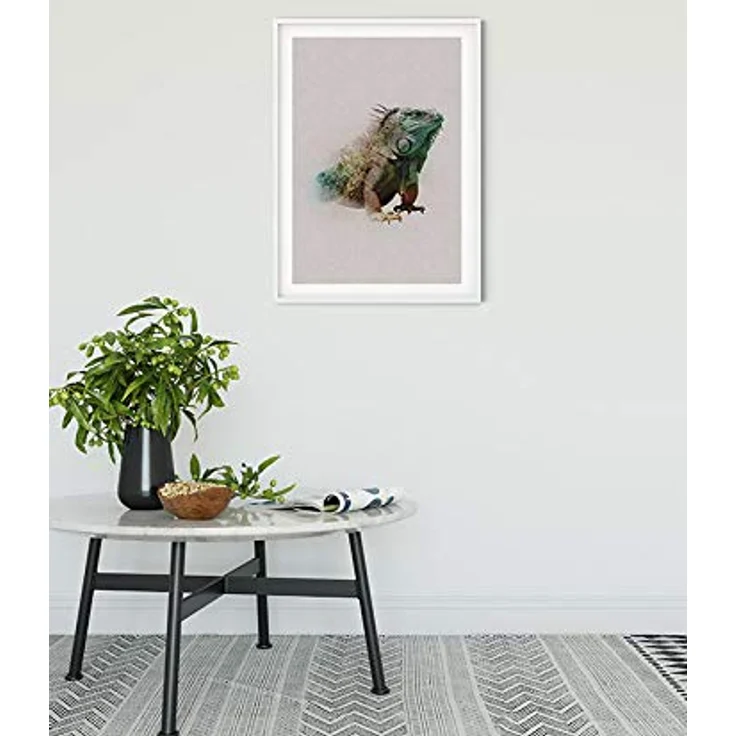 Komar Animals Paradise Iguana, Wandbild ohne Rahmen, 40 x 50 cm, hochwertiger Kunstdruck auf fotopapiert mit seidenmatter Oberfläche, geeignet für Wohnzimmer und Schlafzimmer – Bild 2